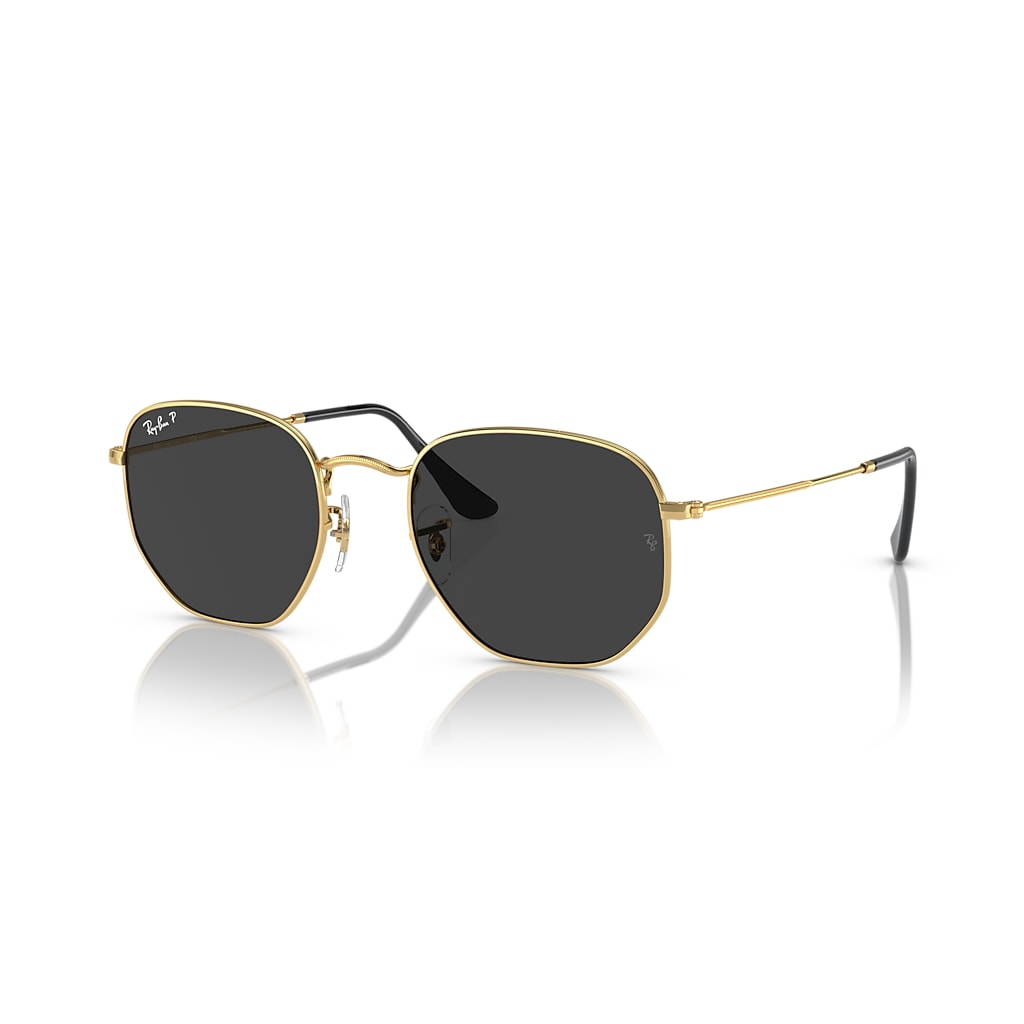 HEXAGONAL FLAT LENSES X THE ONES Sunglasses in Arista Gold and