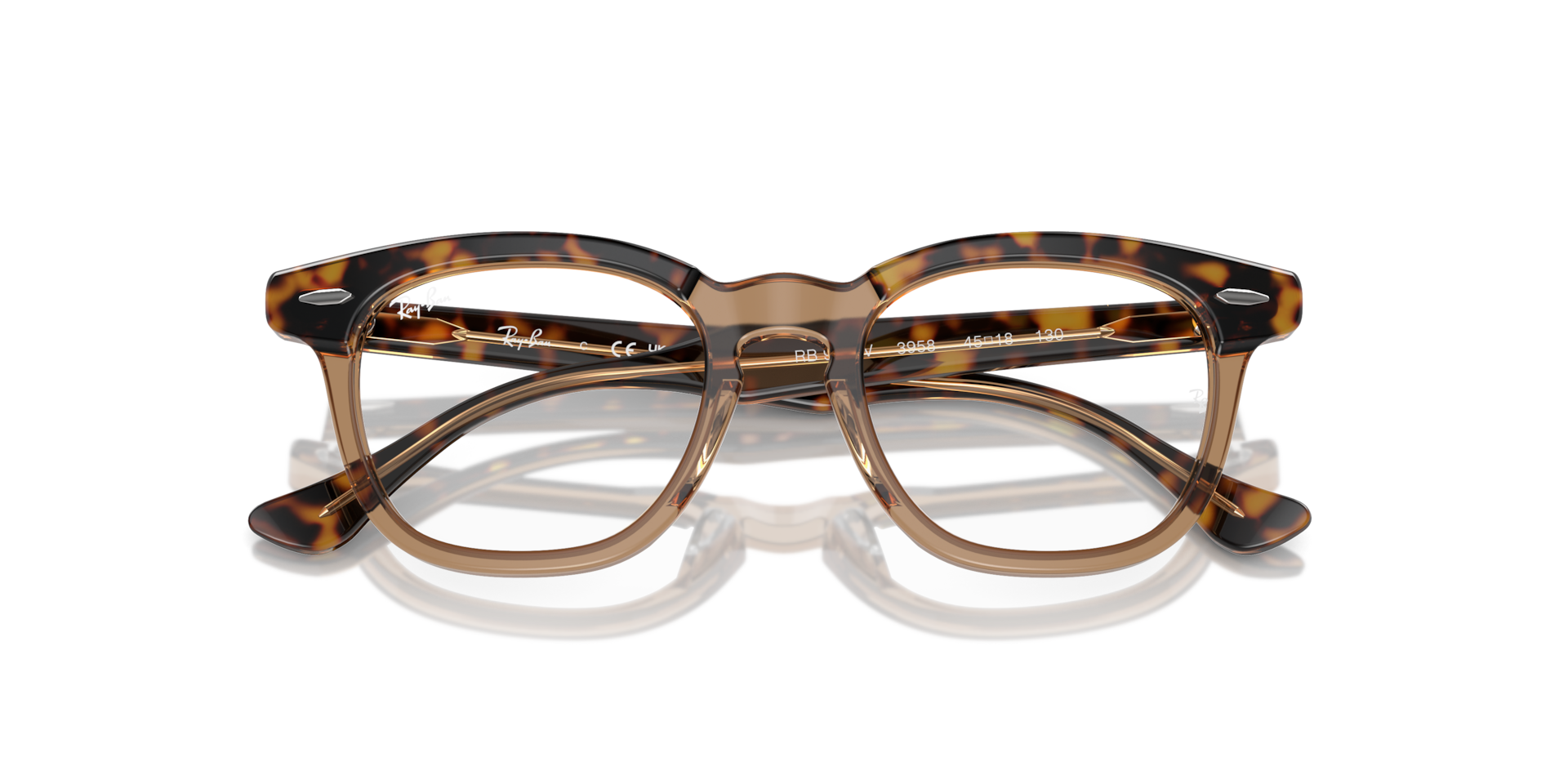 Ray-Ban Rb9098v Optics Kids Eyeglasses Havana On Transparent Frame Clear Lenses Polarized 43-18 111$
