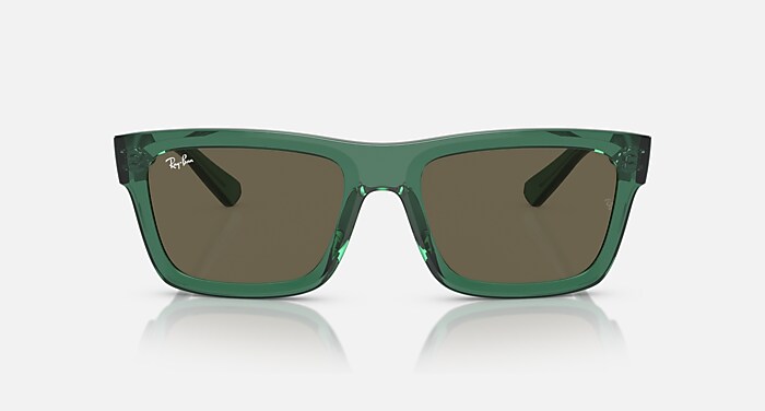 【新品未使用】Ray-Ban 偏光レンズ WARREN サングラス WARREN BIO-BASED サングラス トランスペアレントグリーン と ブラウン
