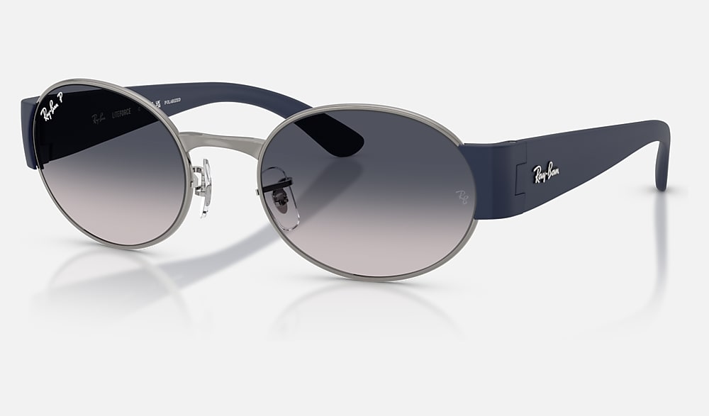 か*ち様 Ray-Ban サングラス ブラック/ゴールド ケース付き RB3770 ポラライズド（偏光） サングラス ガンメタル と ブルー