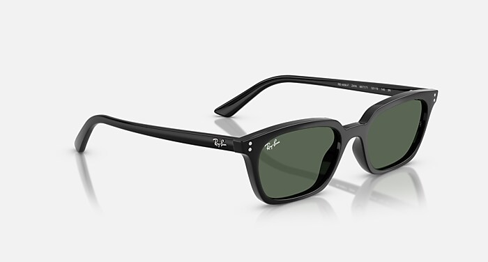 ZAYA BIO-BASED Sunglasses in Black and Dark Green (52-19