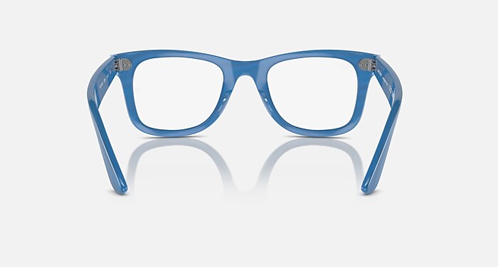 WAYFARER EASE OPTICS CHANGE Eyeglasses with Photo Striped Blue and