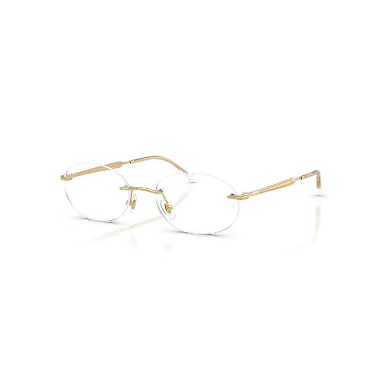 Ray-Ban  Optics Oro Arista Montura Transparente Lentes Polarizado 50-18, RB3767V