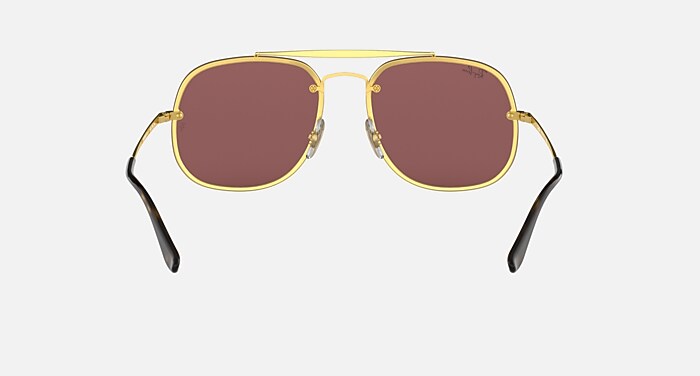 BLAZE GENERAL Sunglasses in Arista Gold and Dark Violet Classic