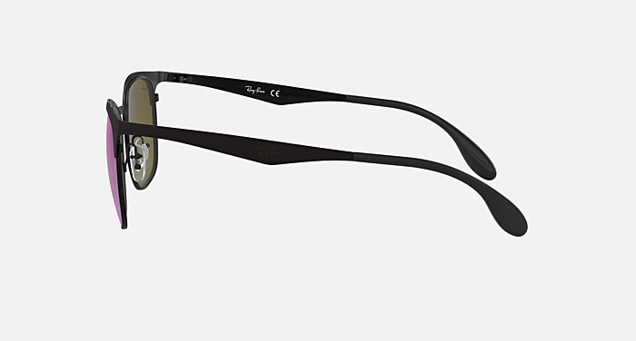 RB3538 Sunglasses in Black and Blue/Violet Gradient Mirror (53-19