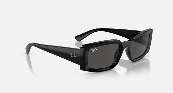Ray-Ban KILIANE ORB4395F ブラック/ダークグレー KILIANE BIO-BASED Sunglasses in Black and Gris oscuro - RB4395