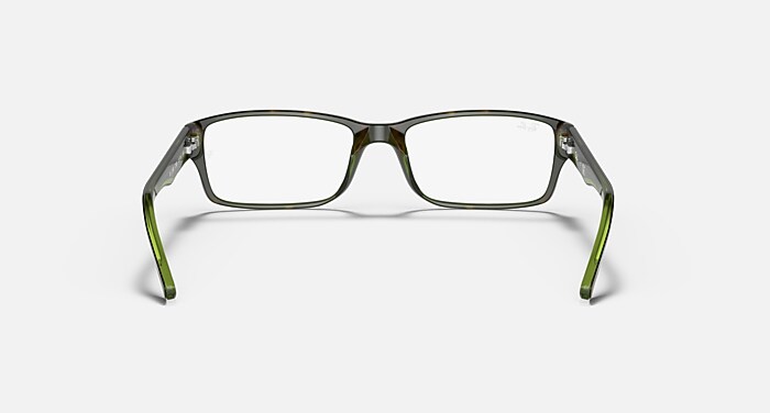 Óculos de Grau RB5169 OPTICS com armação na cor Havana sobre Verde