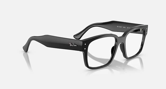 LAURENE OPTICS BIO-BASED メガネ ブラック と クリア (50-18
