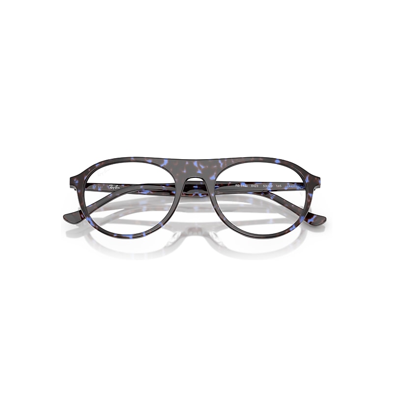 RB5441 OPTICS Eyeglasses with Havana Blue Turtle and Clear (53-20