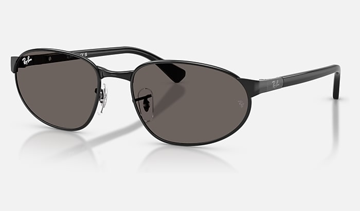 Ray-Ban RB3777 Sunglasses in Polished Black and Dark Grey