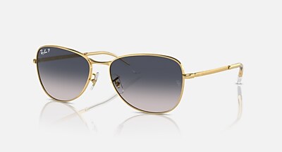 RB3733 Polarized Sunglasses in Arista Gold and Blue Polarized (56