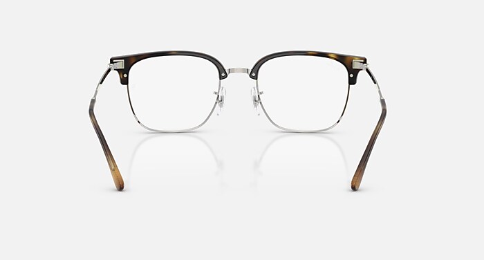 NEW CLUBMASTER OPTICS Eyeglasses with Havana On Silver and Demo