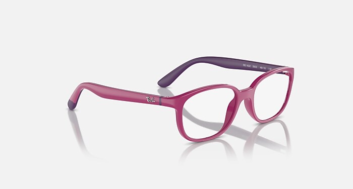 RB1632 OPTICS KIDS BIO-BASED Eyeglasses with Fuchsia On Violet and