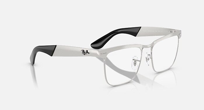 WAYFARER DELUXE OPTICS メガネ サンドブラステッドシルバー と クリア
