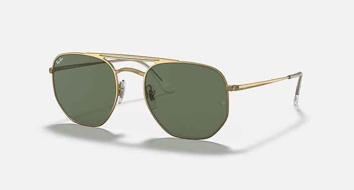 Ray-Ban サングラス RB3609 RB3609 Sunglasses in Gold and Dark Green (54-20) - RB3609 | Ray