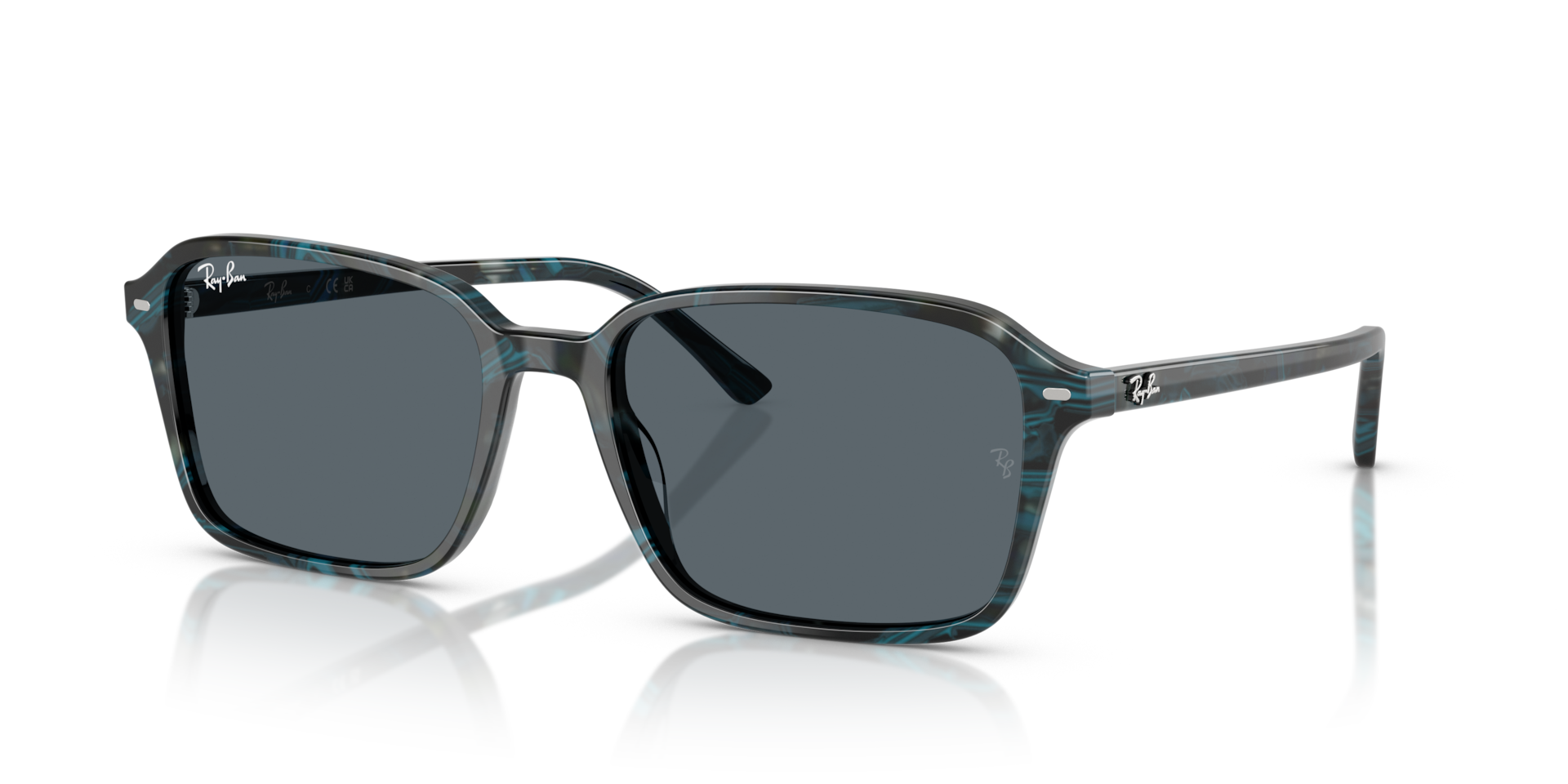 RAIMOND Sunglasses in Transparent Fantasy Blue & Grey and Blue