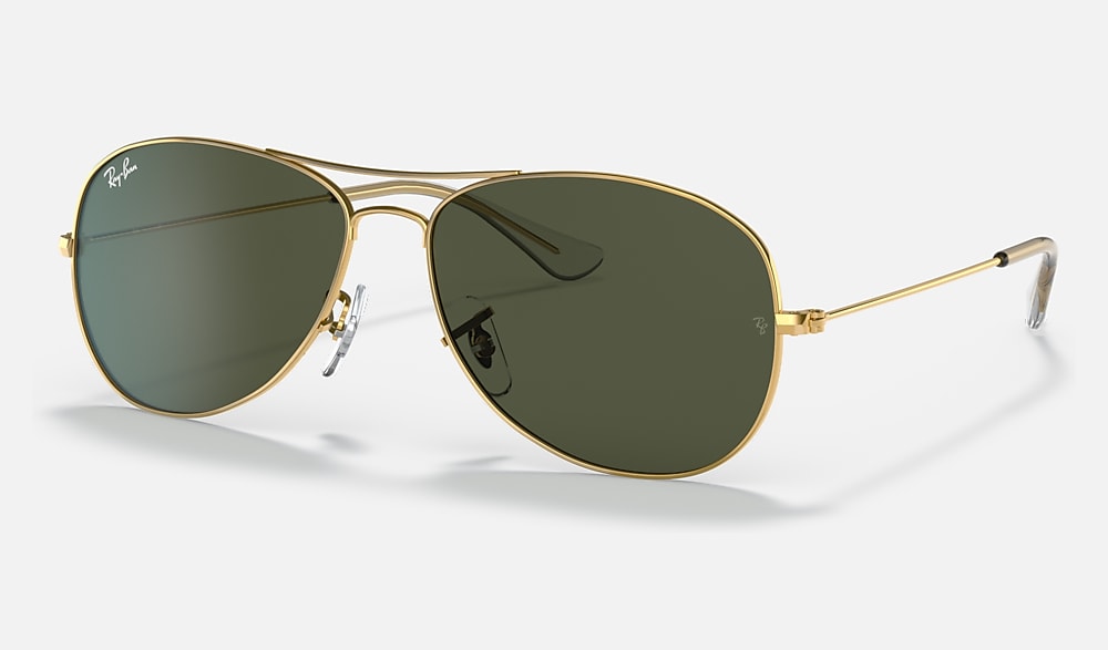 RAY！ATAO COCKPIT Sunglasses in Arista Gold and G-15 Green (56-14) - RB3362