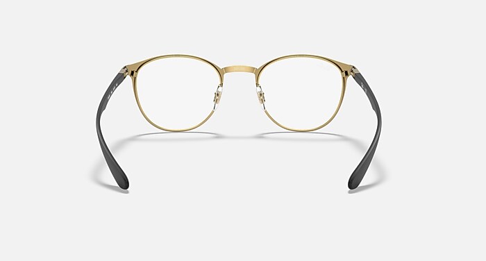 RB6355 OPTICS ポラライズド（偏光） メガネ ゴールド上にブラック と