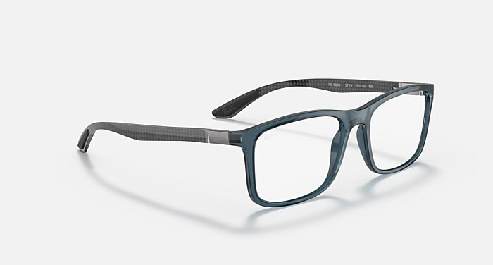 RB8908 OPTICS Polarized Eyeglasses with Transparent Blue and Clear