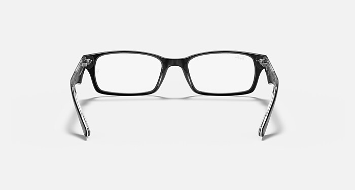 RB5206 OPTICS Polarized Eyeglasses with Black On Transparent and