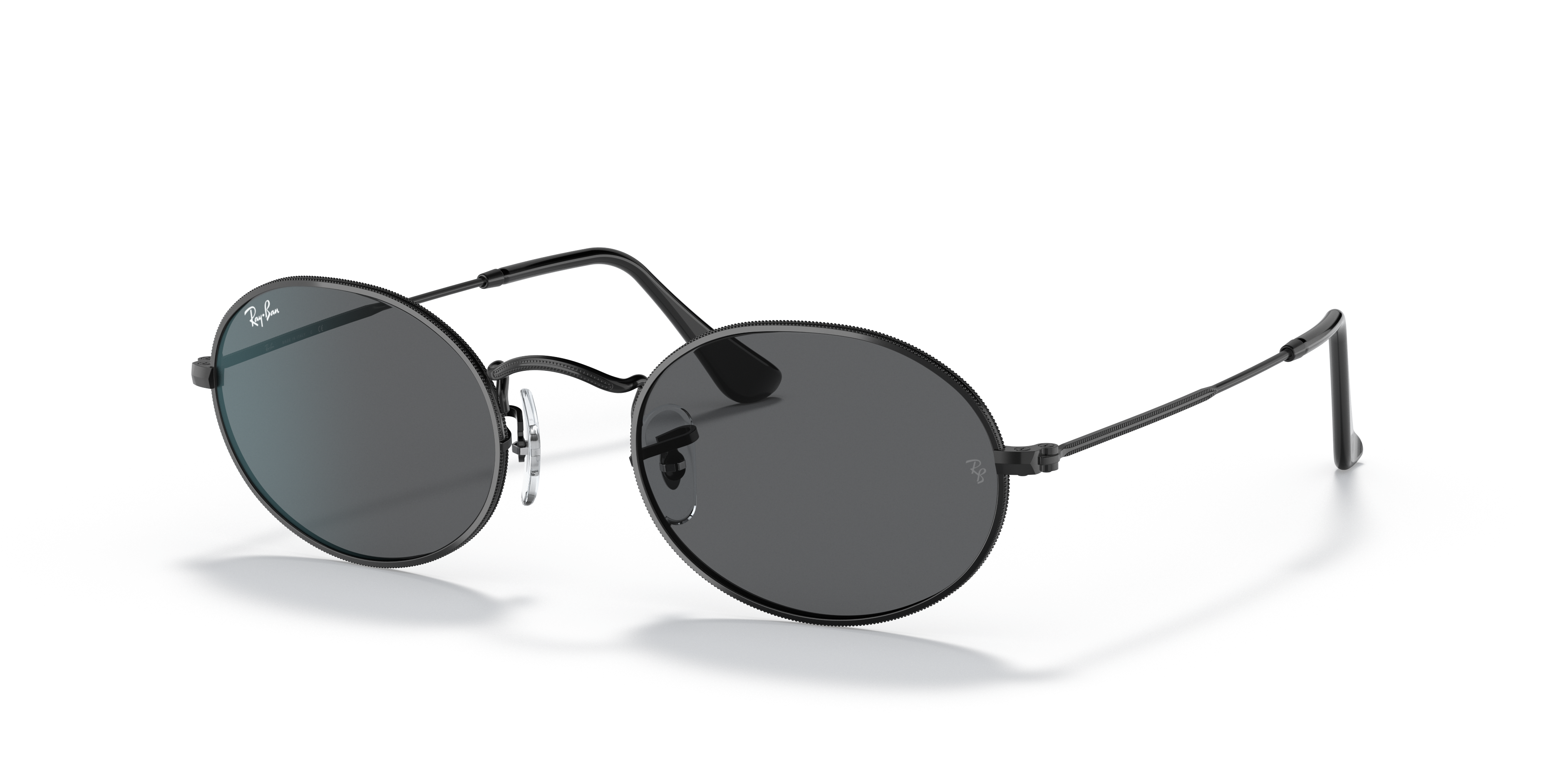 OVAL METAL Sunglasses in Black and Dark Grey - RB3547 | Ray-Ban® US