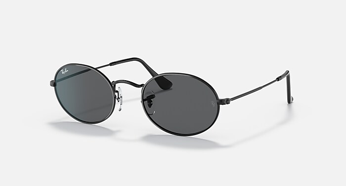 レイバン公式ストア】 Ray-Ban® OVAL METAL サングラス | ブラック X 