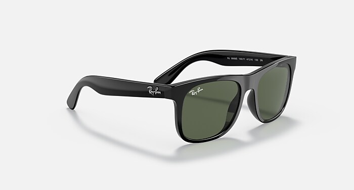 JUSTIN KIDS Sunglasses in Black and Dark Green (48-16) - RB9069S