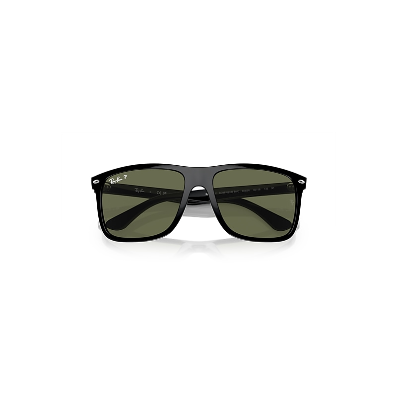 Ray-Ban RB4547F Boyfriend Two Asian Fit Polarized 601/58 Men's Sunglasses Black Size 60