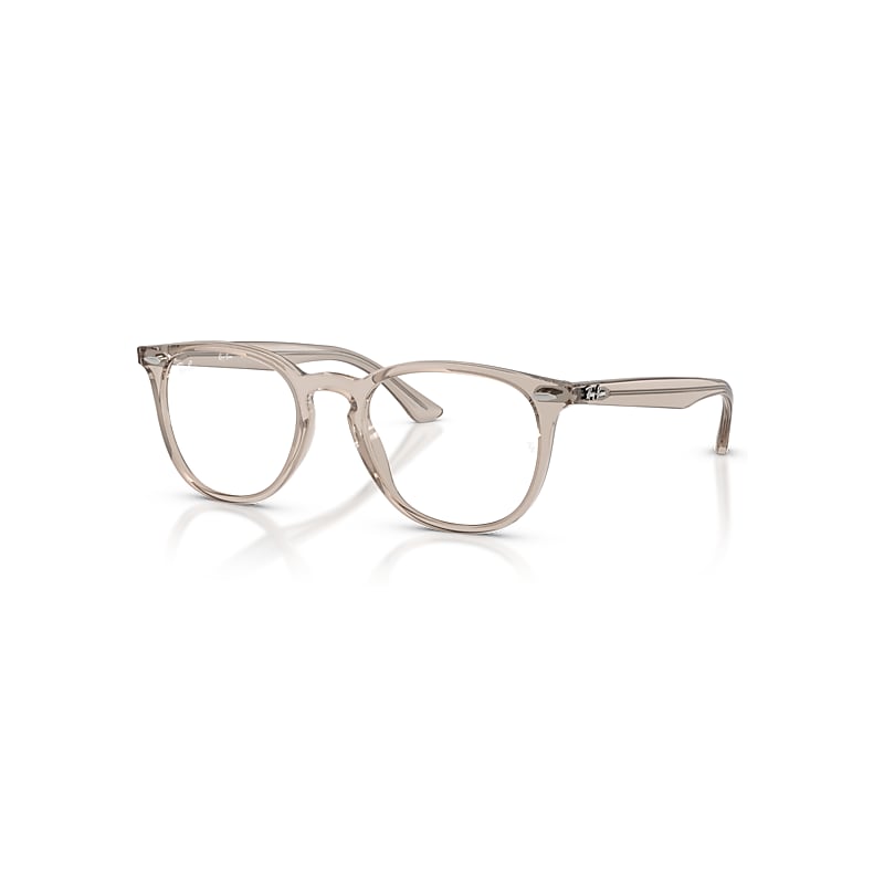 Ray-Ban Eyeglasses   Optics - Transparent Beige Frame Clear Lenses Polarized 52-20, RB7159