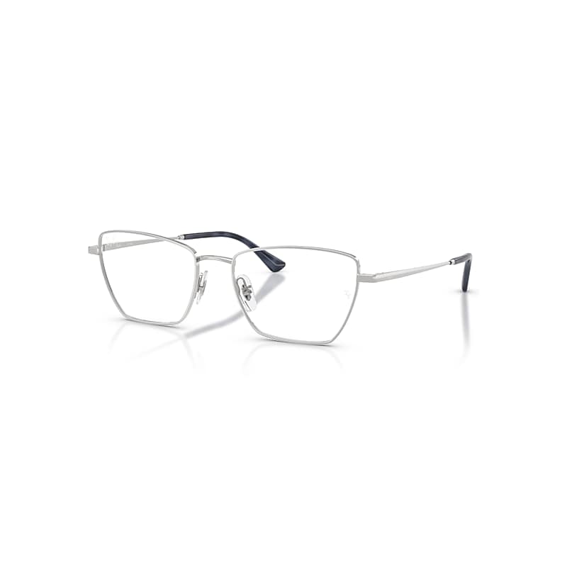 Ray-Ban Eyeglasses Unisex Drea Optics Bio-based - Silver Frame Clear Lenses Polarized 56-18