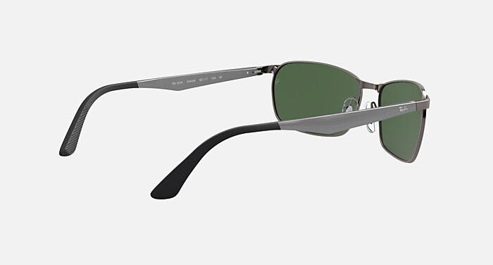 RB3534 Polarized Sunglasses in Gunmetal and G-15 Green Polarized