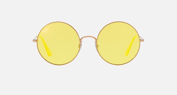 JA-JO Sunglasses in Bronze-Copper and Washed Yellow (55-20