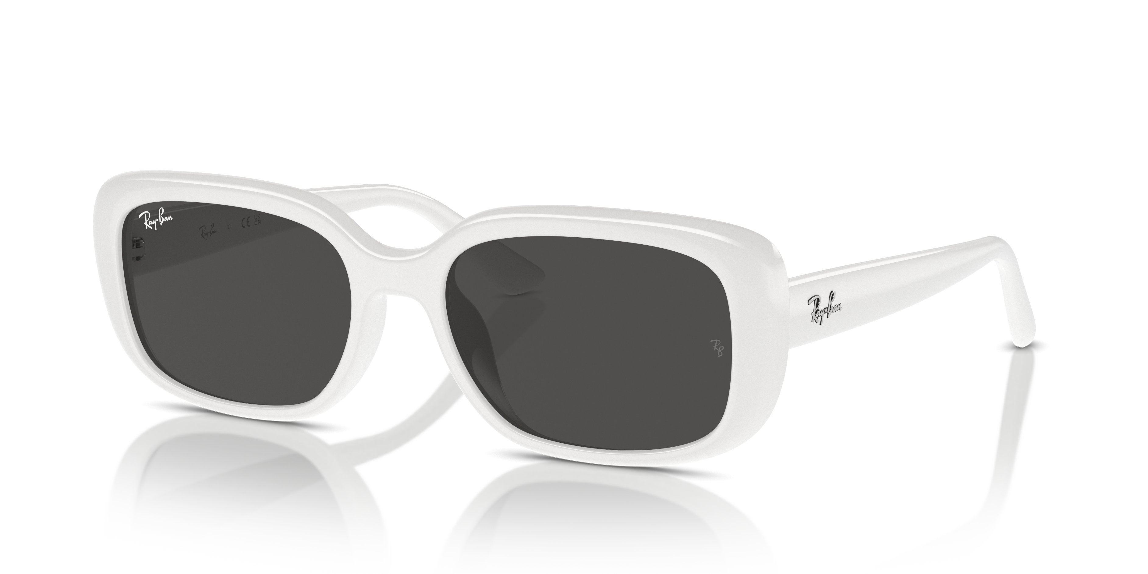 RB4421D BIO-BASED Sunglasses in White and Dark Grey - RB4421D