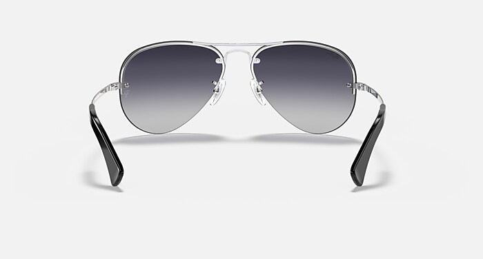 RB3449 Sunglasses in Silver and Grey Gradient (59-14) - RB3449