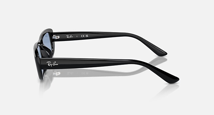 RB4436D BIO-BASED サングラス ブラック と ライトブルー (55-16