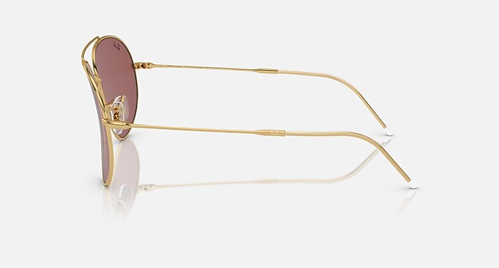 Ray-Ban AVIATOR REVERSE　レイバン　サングラス　美品 AVIATOR REVERSE サングラス アリスタゴールド と ダークバイオレット