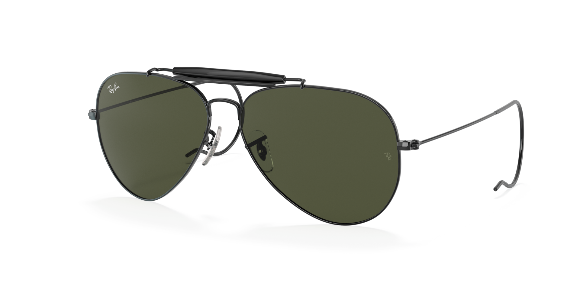 OUTDOORSMAN Sunglasses in Black and G-15 Green (58-14) - RB3030