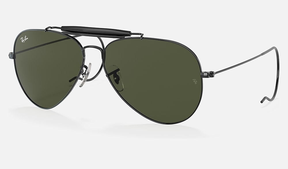 OUTDOORSMAN Sunglasses in Black and G-15 Green (58-14) - RB3030