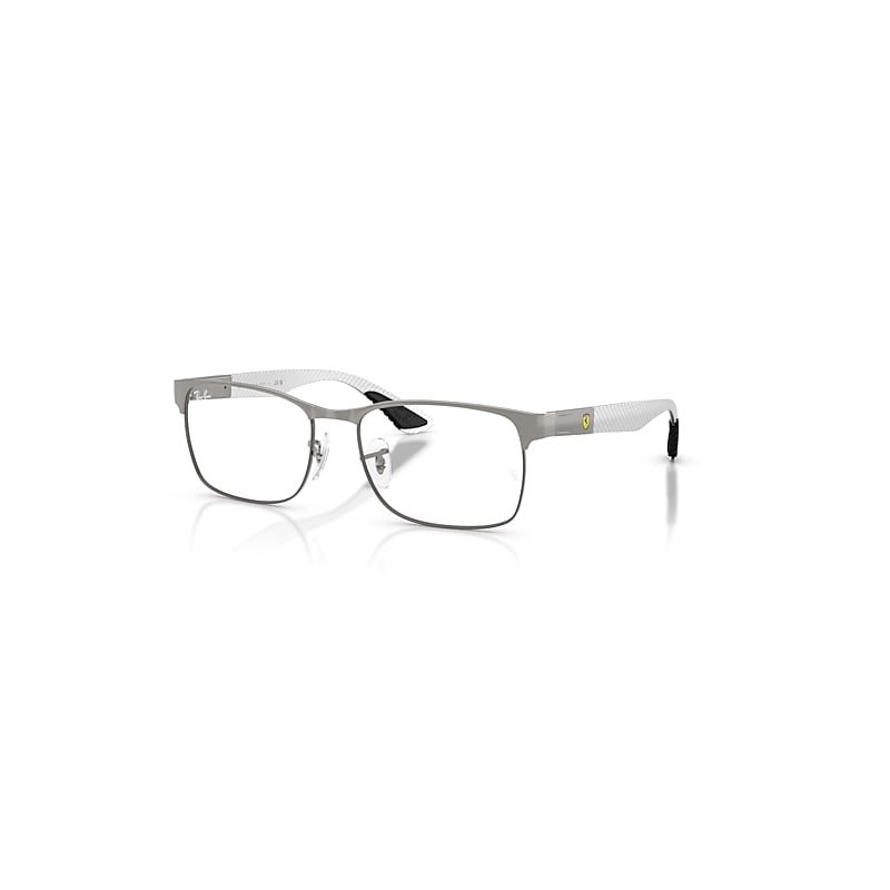 Ray-Ban Eyeglasses   Optics Scuderia Ferrari Collection - Matte Gunmetal Frame Clear Lenses Polarized 53-17, RB8425M