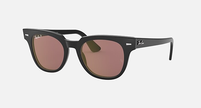 METEOR CLASSIC Polarized Sunglasses in Black and Polarized Purple