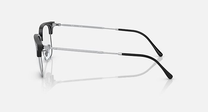 NEW CLUBMASTER OPTICS Eyeglasses with Black On Silver and Clear