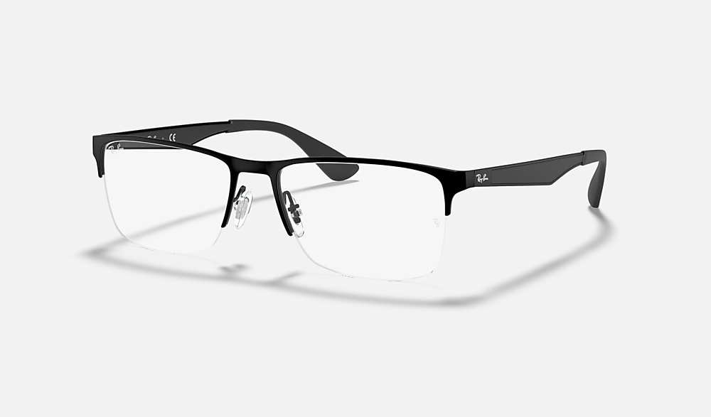 RB6335 OPTICS Polarized Eyeglasses with Black and Clear (54-17