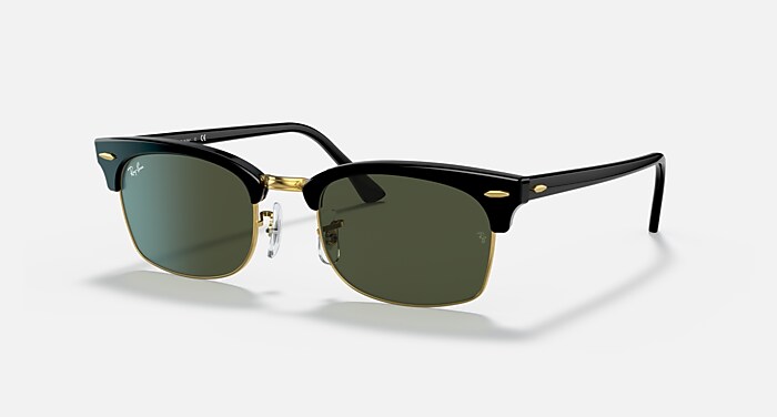 CLUBMASTER SQUARE LEGEND GOLD Sunglasses in Black and G-15 Green