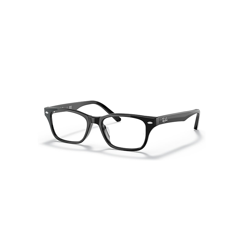 Ray-Ban Eyeglasses Unisex Rb5345d Optics - Black Frame Demo Lens Lenses 53-18