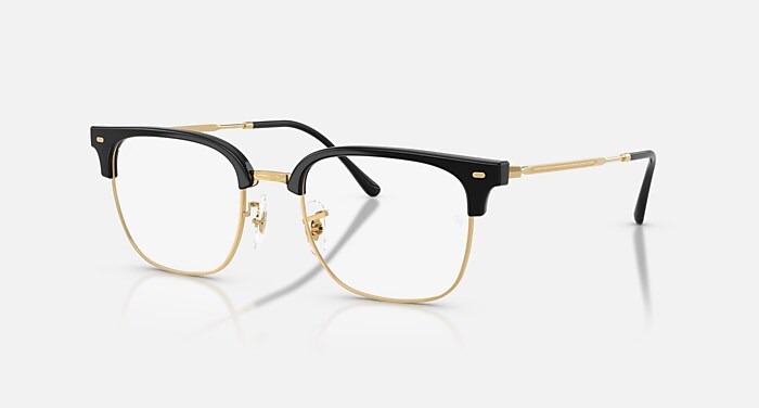 NEW CLUBMASTER OPTICS Eyeglasses with Black On Gold and Demo Bio