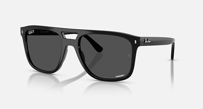 RB2213 POLARIZED+ LENSES Sunglasses in Black and Polarized+ Dark