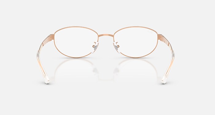 RB3774D OPTICS Eyeglasses with Rose Gold and Clear (55-19