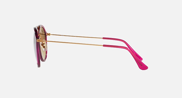 RB4253 Sunglasses in Purple-Reddish and Silver Gradient Flash (53