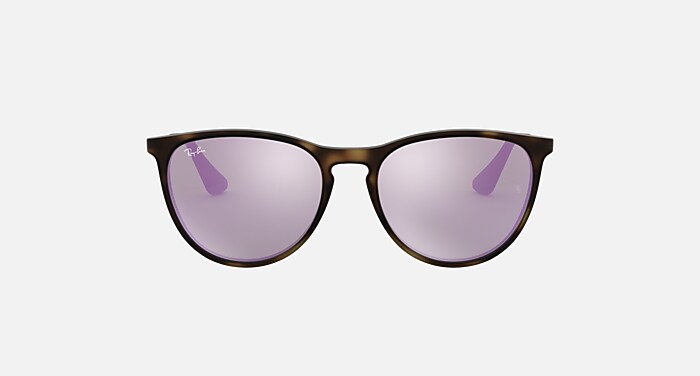 ERIKA KIDS Sunglasses in Havana and Green Mirror Lillac - RB9060SF