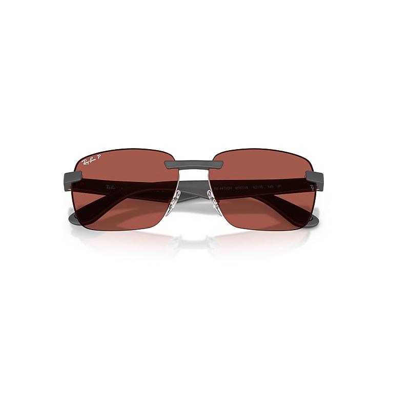 Ray-Ban Rb4470 Polarized S Lenses Sunglasses Sand Grey Frame Polarized Red Lenses Polarized 59-16